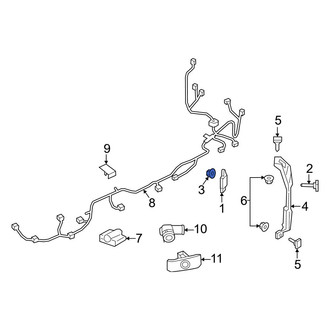 Mazda OE - Blind Spot Detection System Warning Sensor Nut