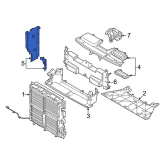Mazda OE - Front Right Radiator Support Air Deflector
