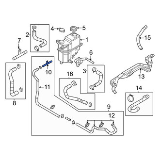Mazda OE - Engine Coolant Overflow Hose Adapter