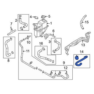 Mazda OE - Rear Drive Motor Inverter Coolant Line