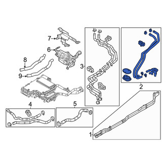 Mazda OE - Rear Drive Motor Inverter Coolant Line