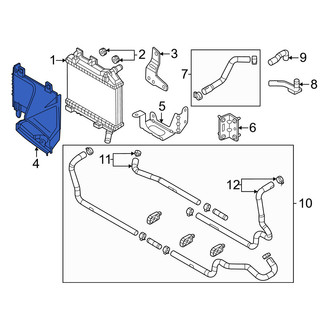 Mazda OE - Front Radiator Support Air Duct
