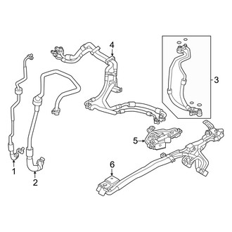 Mazda OE - Air Conditioner & Heater - Rear A/C Lines (2.5L)
