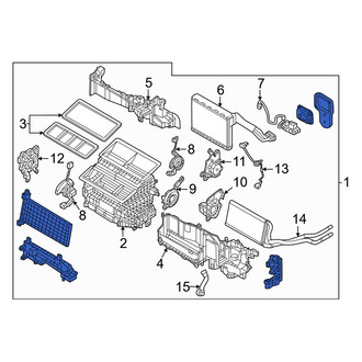 Mazda OE - Front HVAC Unit Case Assembly