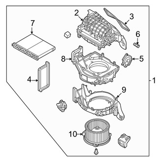 Mazda OE - Air Conditioner & Heater - Blower Motor & Fan