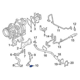 Mazda OE - Turbocharger Coolant Line Gasket
