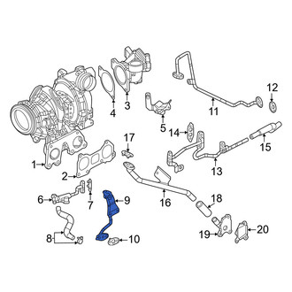 Mazda OE - Turbocharger Coolant Line