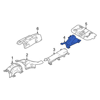 Mazda OE - Center Rear Floor Pan Heat Shield