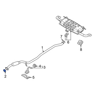 Mazda OE - Rear Exhaust Muffler Gasket