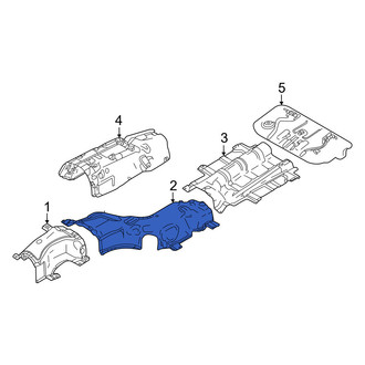 Mazda OE - Center Front Floor Pan Heat Shield