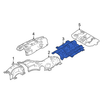Mazda OE - Center Rear Floor Pan Heat Shield