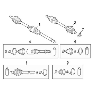 Mazda OE - Front Suspension - Drive Axles (PHEV)