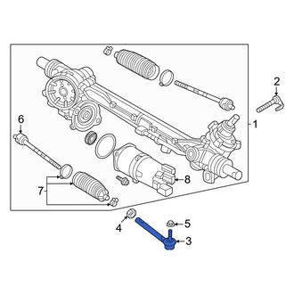 Mazda OE - Outer Steering Tie Rod End