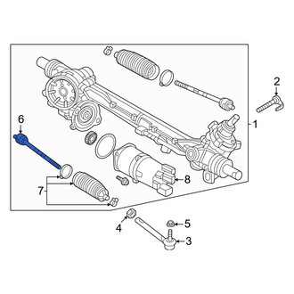 Mazda OE - Inner Steering Tie Rod End