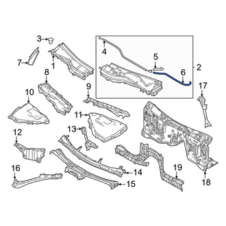 Mazda OE - Front Windshield Washer Hose