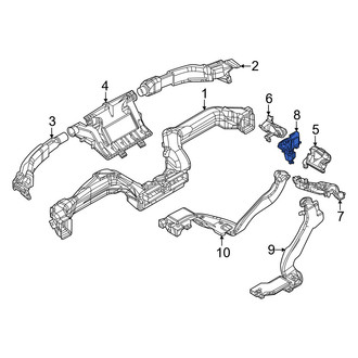 Mazda OE - Front Center Left Instrument Panel Air Duct