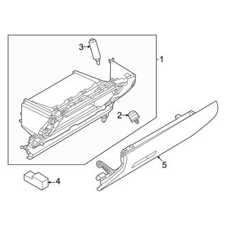 Mazda OE - Instrument Panel - Glove Box