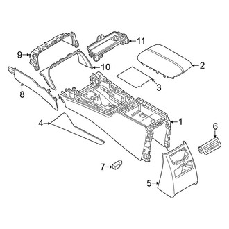 Mazda OE - Front Console (Console Base & Trim)
