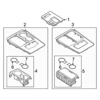 Mazda OE - Front Console (Upper Trim)