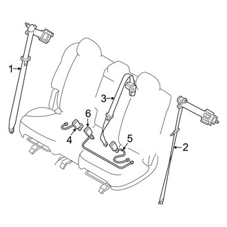 Mazda OE - Restraint Systems - Rear Seat Belts
