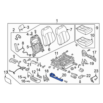 Mazda OE - Front Right Seat Track Cover