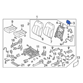 Mazda OE - Front Right Headrest