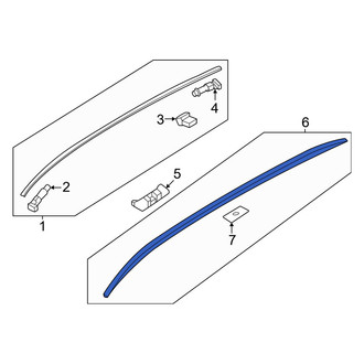 Mazda OE - Right Roof Luggage Carrier Side Rail