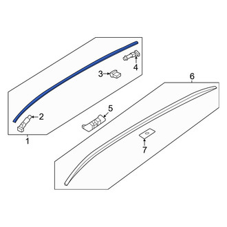 Mazda OE - Right Roof Molding