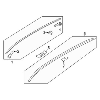 Mazda OE - Roof - Exterior Trim (With Panoramic)