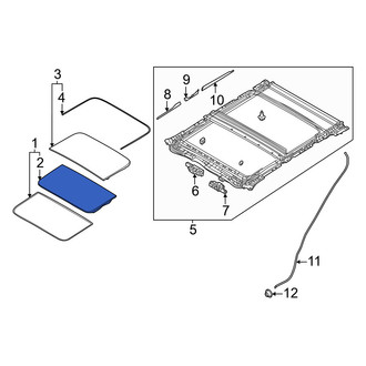 Mazda OE - Front Sunroof Seal