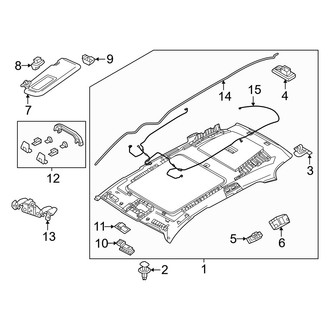 Mazda OE - Roof - Interior Trim (With Panoramic)