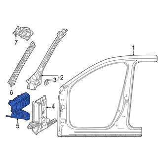 Mazda OE - Left Lower Inner Body A-Pillar