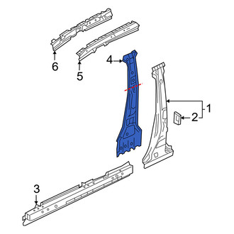 Mazda OE - Left Body B-Pillar