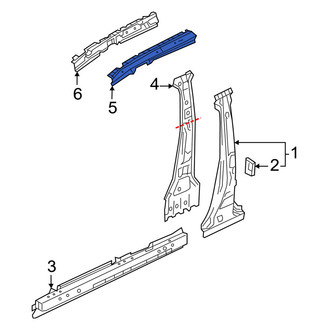 Mazda OE - Left Roof Side Rail