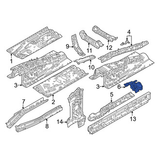 Mazda OE - Front Center Floor Pan Reinforcement