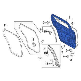 Mazda OE - Rear Right Door Shell