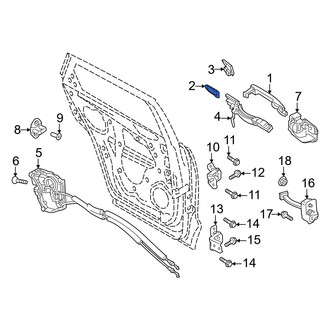 Mazda OE - Rear Right Exterior Door Handle Gasket