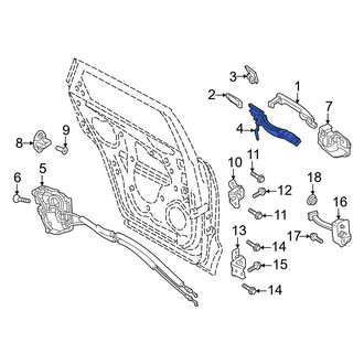 Mazda OE - Rear Right Exterior Door Handle Base