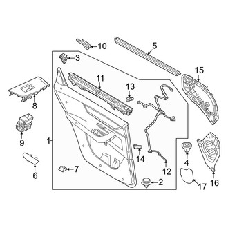 Mazda OE - Rear Door - Interior Trim
