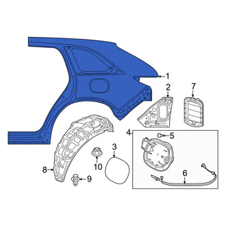 Mazda OE - Rear Right Outer Quarter Panel