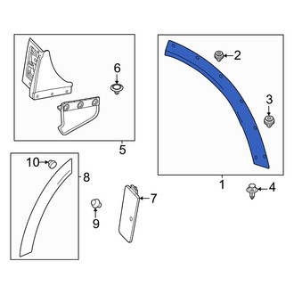 Mazda OE - Rear Left Rearward Wheel Arch Molding
