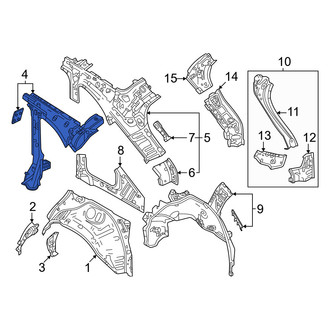 Mazda OE - Left Body C-Pillar Reinforcement