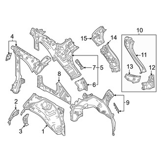Mazda OE - Quarter Panel - Inner Structure