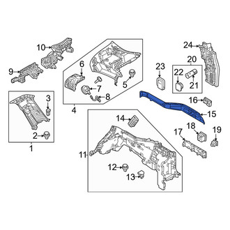 Mazda OE - Rear Left Upper Interior Quarter Panel Trim Panel