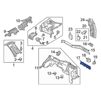 Mazda OE - Rear Left Interior Quarter Panel Trim Panel Insert