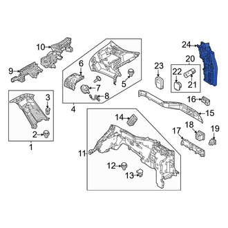 Mazda OE - Rear Right Interior Quarter Panel Trim Panel Insulator