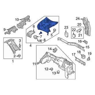 Mazda OE - Left Body D-Pillar Trim Panel