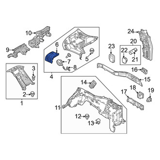 Mazda OE - Left Body D-Pillar Trim Panel Cap