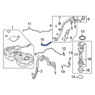 Mazda OE - Lower Fuel Tank Filler Neck