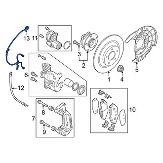 Mazda OE - Rear Left ABS Wheel Speed Sensor